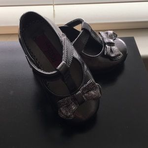 Cute slate grey Velcro shoes
